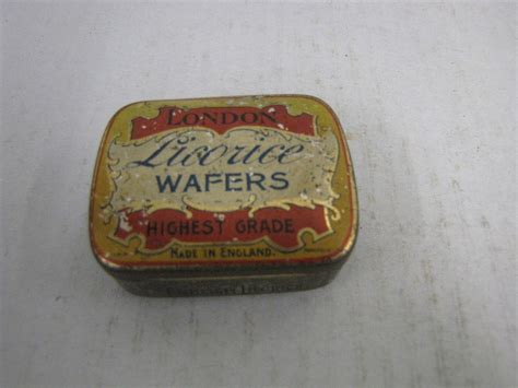 London Licorice Wafers Tin National Museum Of American History