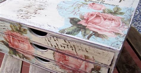 C Mo Decorar Una Cajonera De Madera Con Decoupage Y Decapado