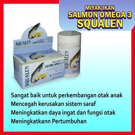 Jual Squalene Omega 3minyak Ikan Salmonminyak Ikan Isi 100 Shopee