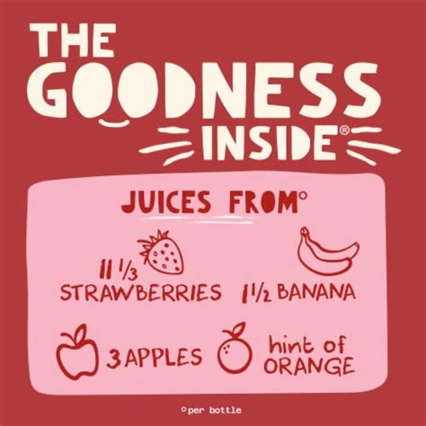 Naked Juice Strawberry Banana Flavored Fruit Smoothie Blend Fl Oz King Soopers