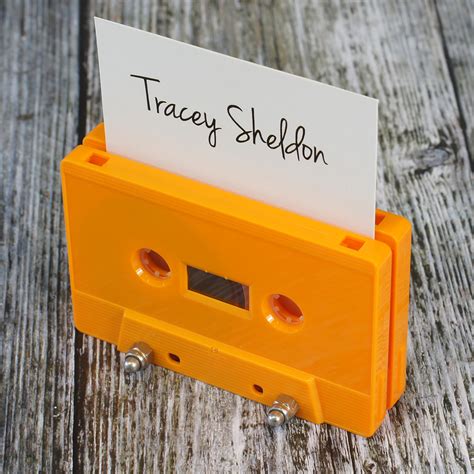 Cassette Tape Name Place Holder Retro Style Media