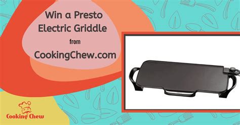 Win a Presto Electric Griddle : r/Sweepstake