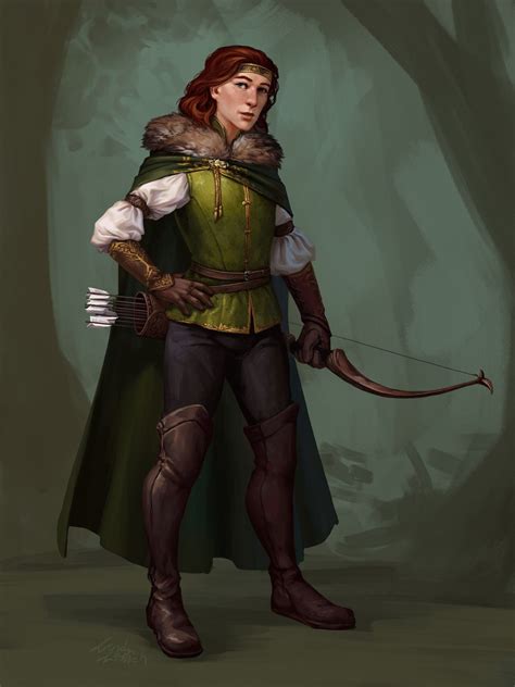 A Commission Of A Nobleborn Half Elf Ranger For A Private Client