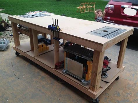 11 Table Saw Workbench Plans You Can DIY Easily