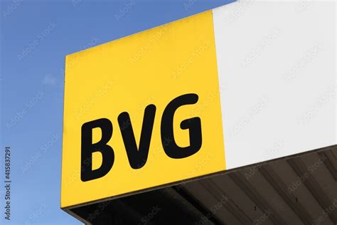 Berlin Germany July 13 2020 Bvg Logo On A Wall Bvg Is The Main