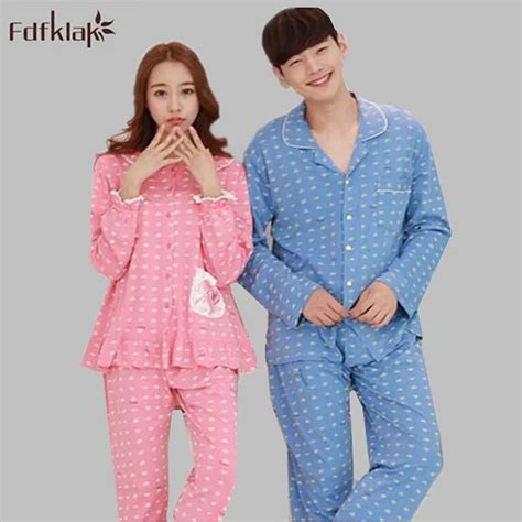 Korean Style Women Pajamas Set Long Sleeve Adult Pajamas Autumn Winter