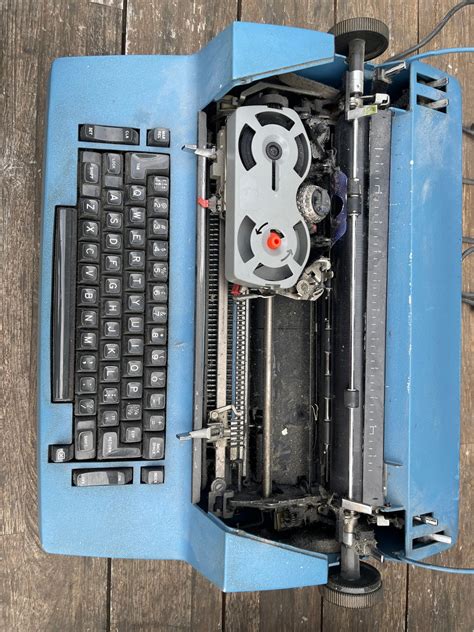 Electric Typewriter IBM Correcting Selectric II in Blue - Etsy