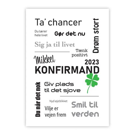 Konfirmand Wordle Med Navn Konfirmand Papiplakater