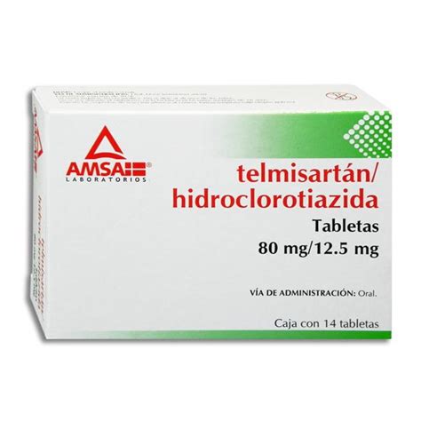 TELMIS HIDRO 14 TAB 80 12 5 MG