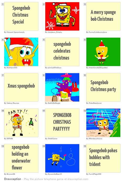 Spongebob Christmas Special - Drawception