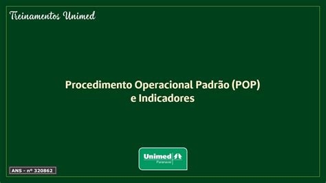 Treinamento Procedimento Operacional Padrão POP e Indicadores YouTube