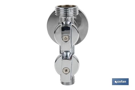 Válvula De Escuadra Con Doble Salida 2 Medidas Disponibles