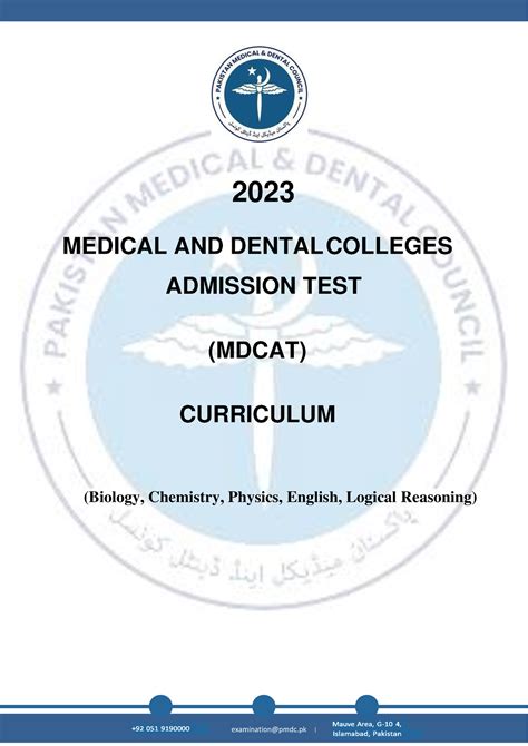 PM DC Mdcat Curriculum 2023 2 2023 MEDICAL AND DENTAL COLLEGES