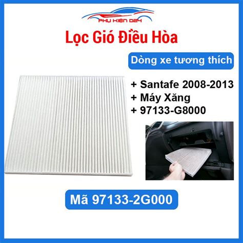 Lọc gió điều hoà cho xe ô tô Santafe 2008 2009 2010 2011 2012 2013 Máy