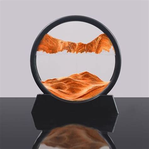 Moving Sand Art Picture Hourglass Deep Sea Sandscape Glass 3d Quicksand