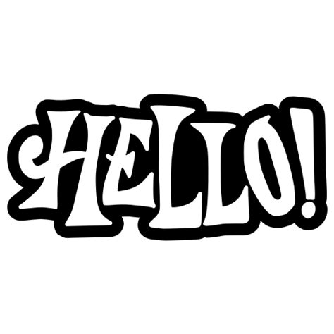 Hello Stickers Free Miscellaneous Stickers