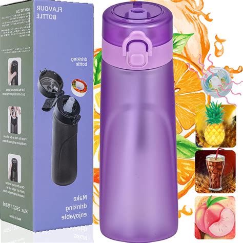 QSMYUYE Air Water Bottle With Flavour Pods 750ml Starter Set BPA Free