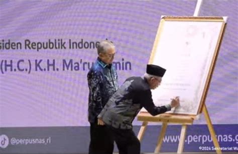 Hut Perpusnas Ke Tahun Dan Hari Buku Nasional Tahun Wapres Ma