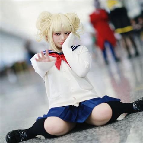 Real Pocket Jp Anime Boku No Hero Himiko Toga Cosplay Costume My Hero Academia Jk Uniform