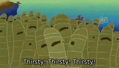 Thirsty Spongebob GIF - Thirsty Spongebob - Discover & Share GIFs