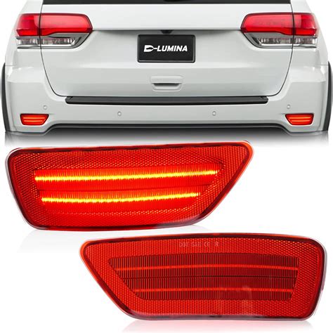 D Lumina Rear Bumper Led Reflectors Light Lamp Assembly Fog Light Kit Compatible