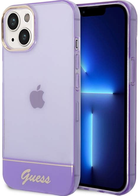 Guess Schutzhülle Hardcase Translucent für iPhone 14 Violett ab 27 99