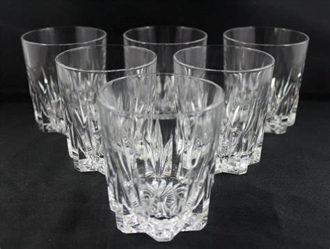 Vintage Bohemian Lead Crystal Whisky Glasses Ebay