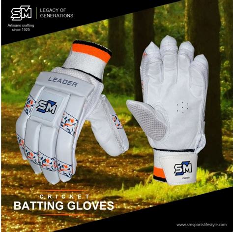 Velcro Sheep Leather Sm Bg Leader Batting Gloves Size Full At Rs