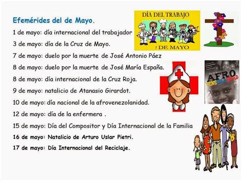 Efemérides Del Mes De Mayo Día De La Cruz Maestra Asuncion Día