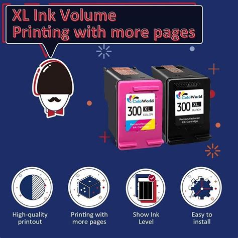 Remanufactur Es Xl Couleur Noir Cartouches D Encre Pour Hp Xl