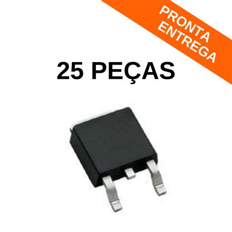 Kit 25 peças Ci Regulador de Tensão MC7805CDT SMD TO 252 DPAK