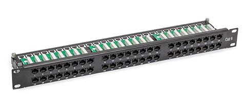 48 Port Patch Panel Utp Cat 6 1u 19 Krone Type