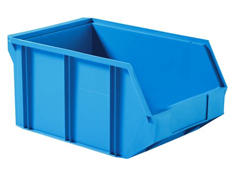 Caja de plástico apilable con abertura frontal PLASTIBOX K 300 0 AZ