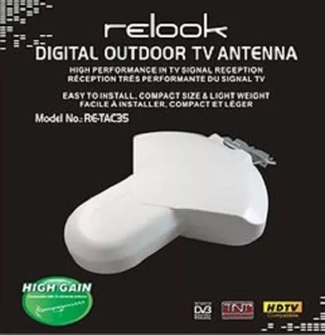 Antena Interior Tv Digital Abierta Tda Full Hd Coaxil Uhf Vh En Venta