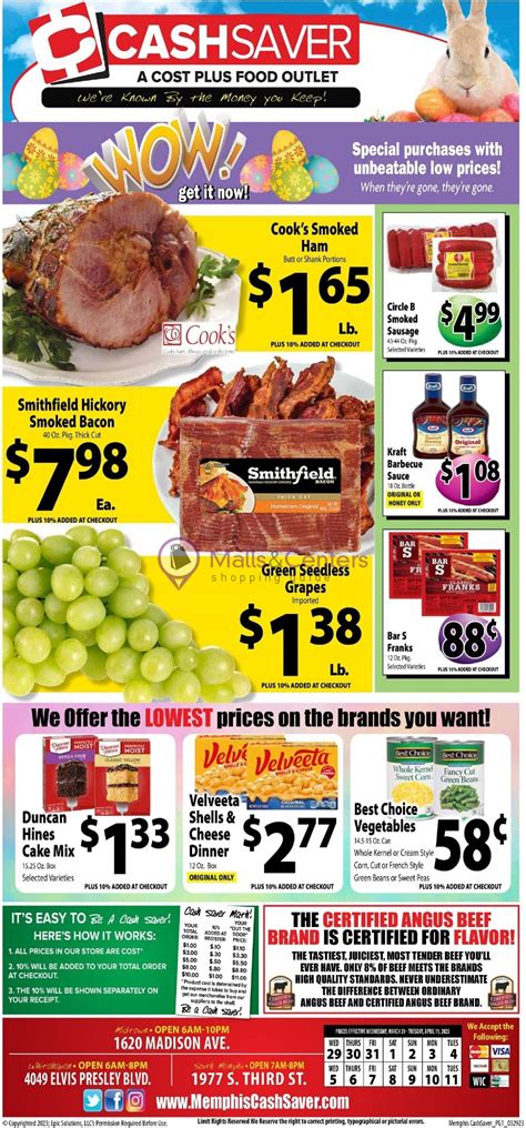 Cash Saver Cost Plus Food Outlet Weekly Ad Valid From To