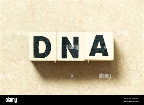 Alphabet Letter Block In Word Dna Abbreviation Of Deoxyribonucleic