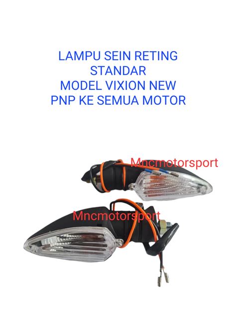 Lampu Sen Sein Reting Standar Vixion New Pnp Ke Motor Lain Lazada