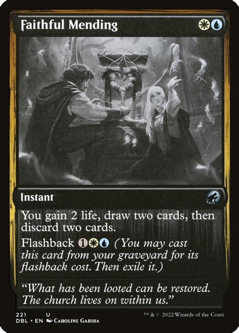 Faithful Mending · Innistrad Double Feature Dbl 221 · Scryfall