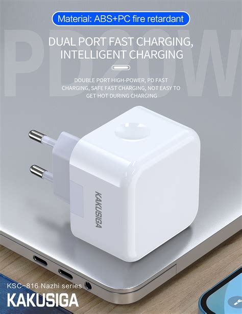 Ksc Nazhi Series Dual Port Pd W Smart Charger Eu Mc Mobile