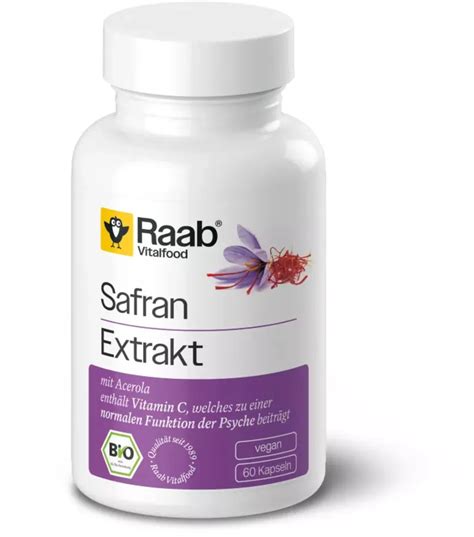 Estratto Di Zafferano Bio 60 Capsule Raab Vitalfood VitalAbo Shop