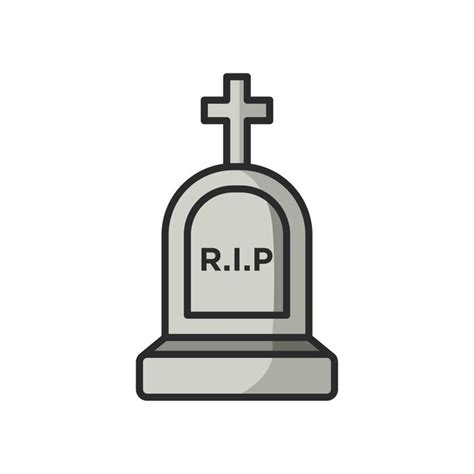 Premium Vector Tombstone Icon Vector Design Template