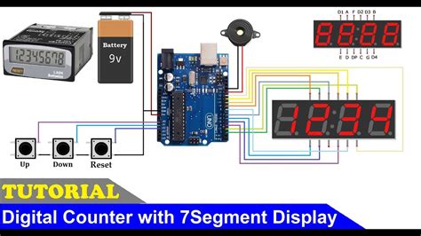 How To Make 4 Digit Counter Using 7segment Display How To Use Multiplexing 7segment Display