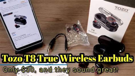 Tozo T8 True Wireless Earbuds For Only 30 Impressive Sound And Budget Friendly Youtube