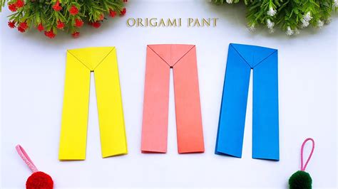 Easy Paper Pants Making For Beginners Origami Paper Pants Making Easy Instructions Step By