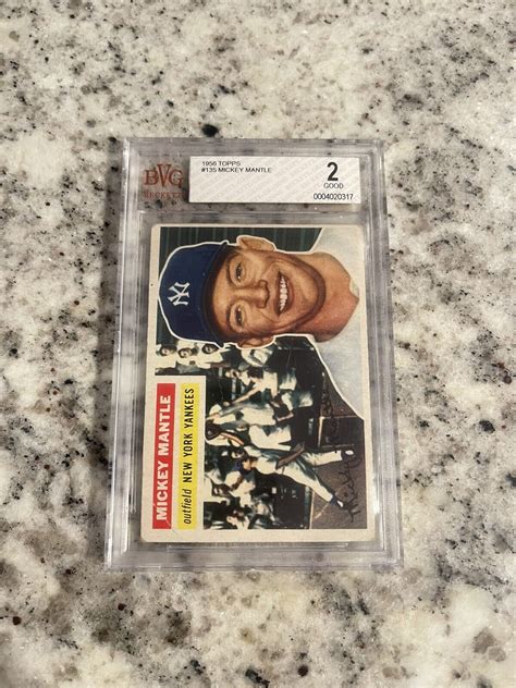 Bvg Topps Mickey Mantle Grey Back Sharp Looking Card