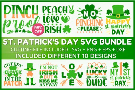 St Patricks Day Svg Bundle Graphic By Designosun · Creative Fabrica