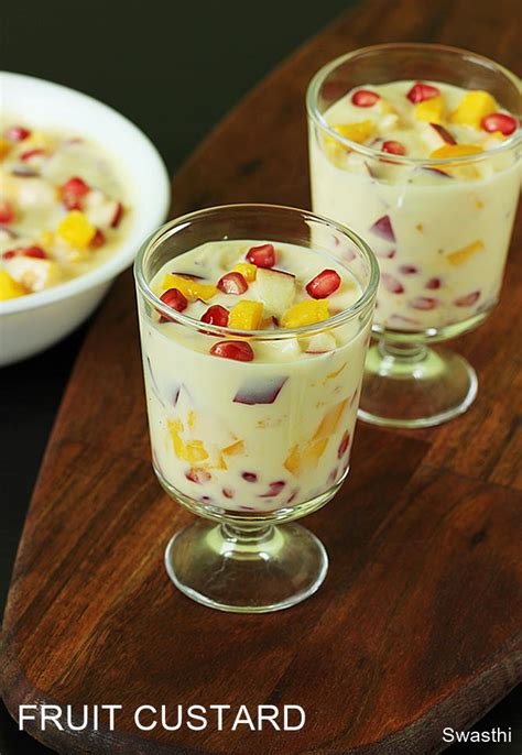 Fruit Custard Recipe How To Make Fruit Custard Fruit Salad With Custard