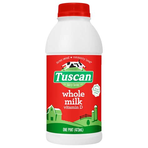 Whole Milk Plastic Pint Tuscan® Dairy Farms