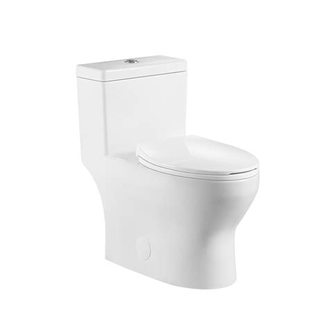 Nordic Canada Sherry 1 Piece 36l Gpf Dual Flush Right Height Elongated Toilet In White The