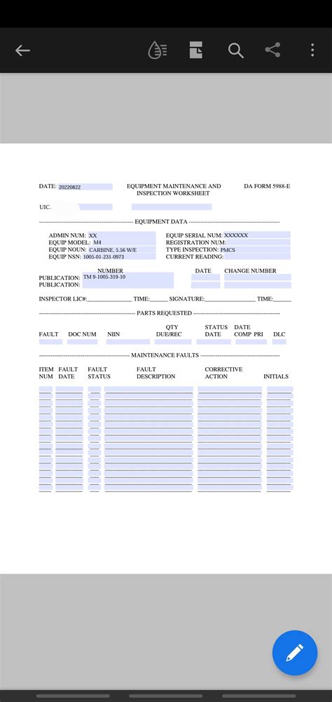 Da Form 5988 E Blank Fillable Computing And Informati